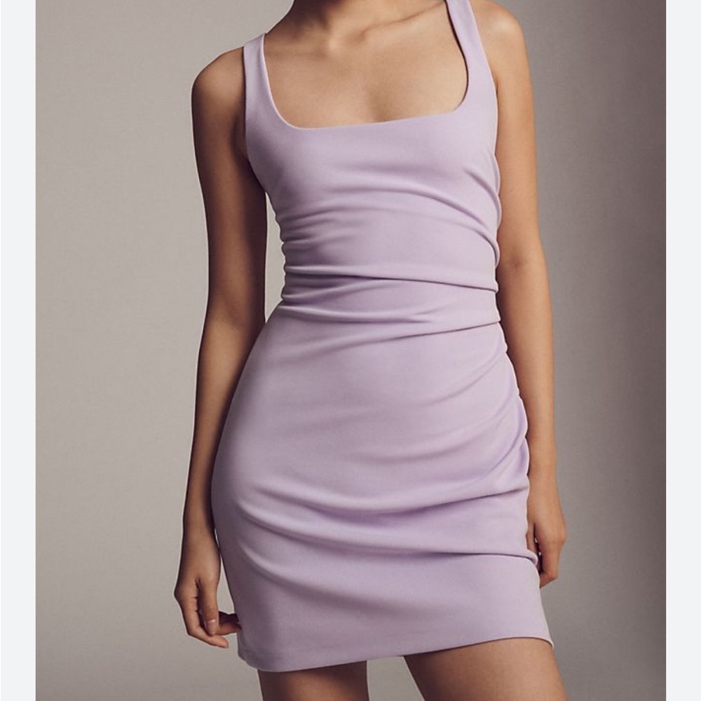 BHLDN Aubree Stretch Lavender Sleeveless Dress